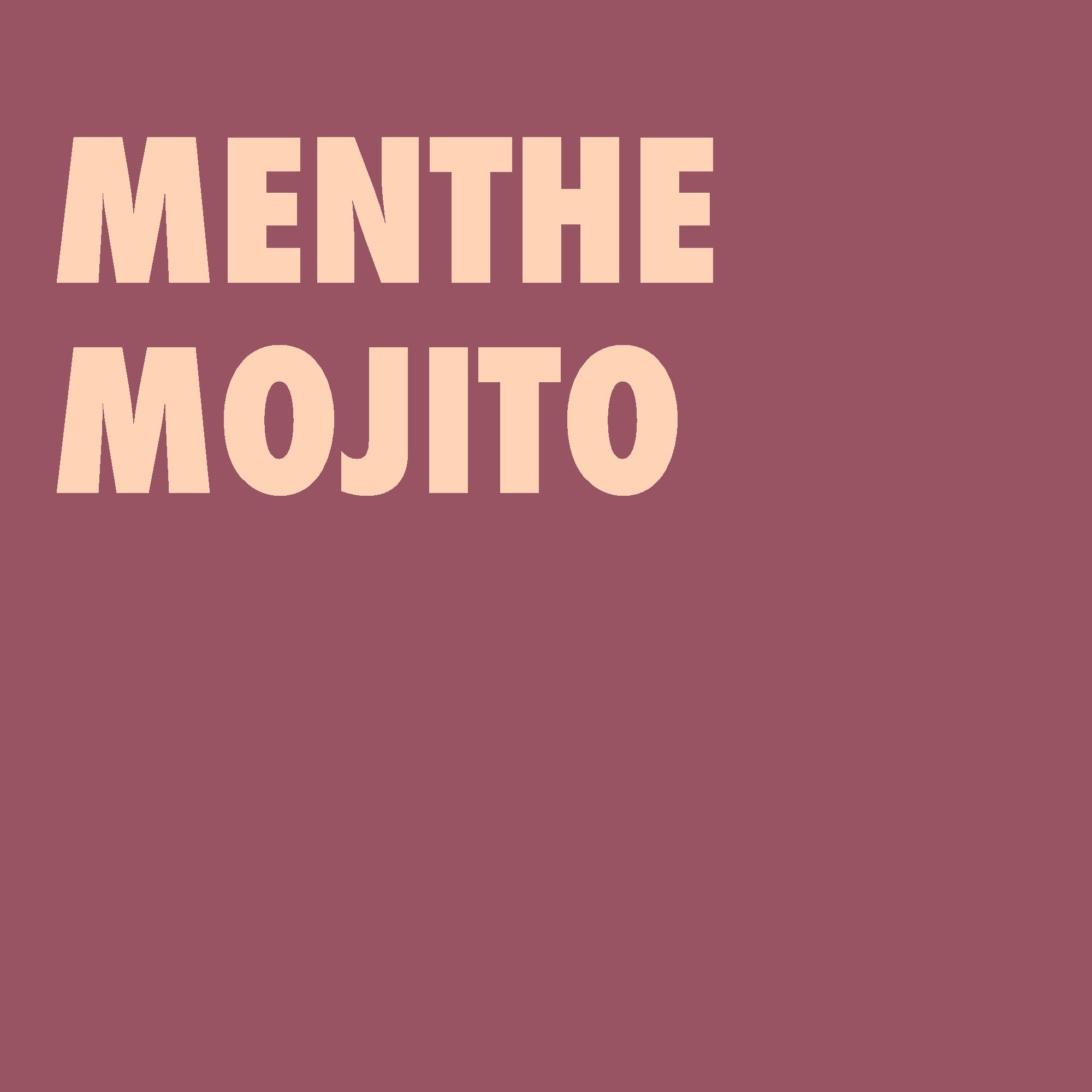 Menthe mojito